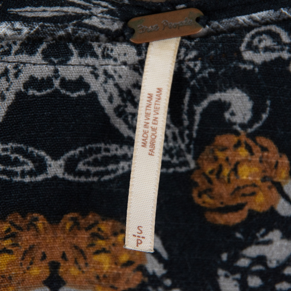 Free People Vintage Floral Long Sleeve Mini Dress - Picture 7 of 7